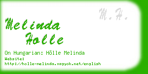 melinda holle business card