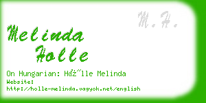melinda holle business card